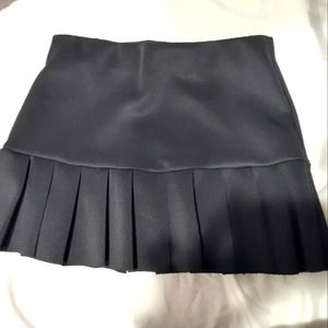 Black pleather skirt